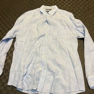 Banana Republic 100% linen Camden fit long sleeve shirt